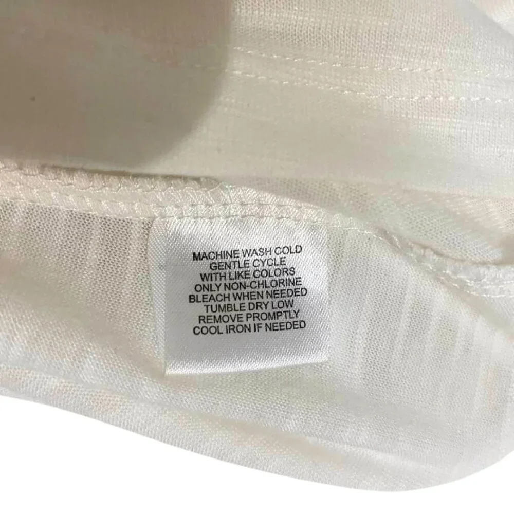 French Laundry White Ruffle V-Neck Sleeveless Top – Lightweight & Chic - Picture 8 of 10